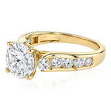 Luminesce Lab Grown 2.9 Carat with 2 Carat Centre Brilliant Diamond Bridal Set in 9ct Yellow Gold