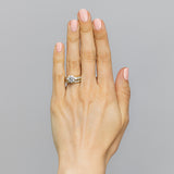 Luminesce Lab Grown 2.9 Carats with 2 Carats Centre Brilliant Diamond Bridal Set in 9ct Yellow Gold
