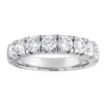 Luminesce Lab Grown 2 Carat Diamond Eternity Ring in Sterling Silver