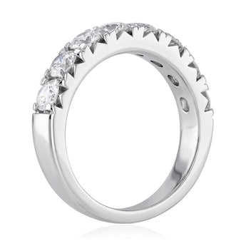 Luminesce Lab Grown 2 Carat Diamond Eternity Ring in Sterling Silver