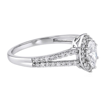 Luminesce Lab Grown 0.62 Carat Diamond Ring in Sterling Silver