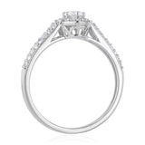 Luminesce Lab Grown 0.62 Carat Diamond Ring in Sterling Silver