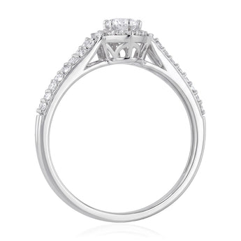 Luminesce Lab Grown 0.62 Carat Diamond Ring in Sterling Silver