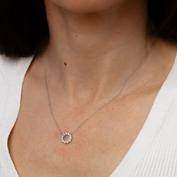 Luminesce Lab Grown 1/2 Carat Diamond Pendant in Sterling Silver