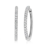 Luminesce Lab Grown 1/6 Carat Diamond Hoop Earrings in Sterling Silver