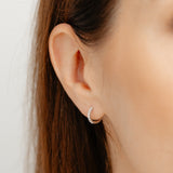Luminesce Lab Grown 1/6 Carat Diamond Hoop Earrings in Sterling Silver