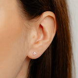 Luminesce Lab Grown 1/10 Carat Diamond Stud Earrings in Sterling Silver