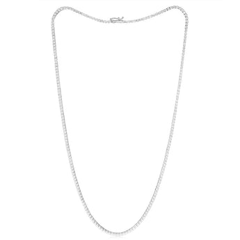 Luminesce Lab Grown 6 Carat Diamond Tennis Necklace in 9ct White Gold