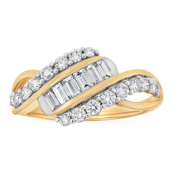 Luminesce Lab Grown 3/4 Carat Diamond Ring in 9ct Yellow Gold