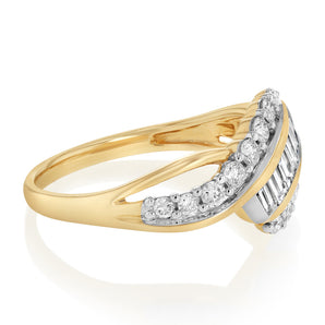 Luminesce Lab Grown 3/4 Carat Diamond Ring in 9ct Yellow Gold