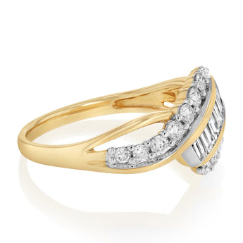 Luminesce Lab Grown 3/4 Carat Diamond Ring in 9ct Yellow Gold