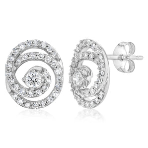 Luminesce Lab Grown 0.40 Carat Diamond Stud Earrings in 9ct White Gold