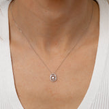 Luminesce Lab Grown 1/4 Carat Diamond Pendant on 45cm Chain in 9ct White Gold
