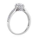 Luminesce Lab Grown 1 Carat Diamond Hoop Earrings in Gold Plated Silver