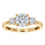 Luminesce Lab Grown 1.2 Carat Diamond Trilogy Ring in 9ct Yellow Gold