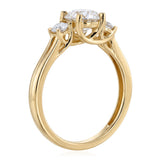 Luminesce Lab Grown 1.2 Carat Diamond Trilogy Ring in 9ct Yellow Gold