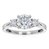 Luminesce Lab Grown 1.2 Carat Diamond Trilogy Ring in 9ct White Gold