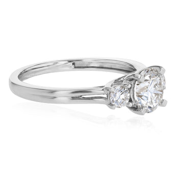 Luminesce Lab Grown 1.2 Carat Diamond Trilogy Ring in 9ct White Gold