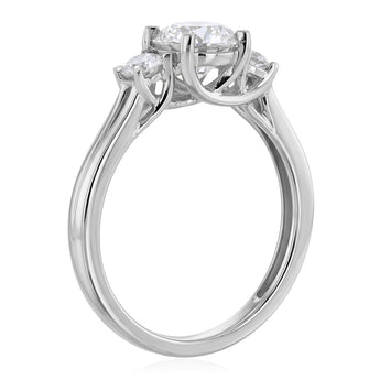Luminesce Lab Grown 1.2 Carat Diamond Trilogy Ring in 9ct White Gold