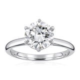 Luminesce Lab Grown 1.70 Carat Diamond Solitaire Ring in Sterling Silver