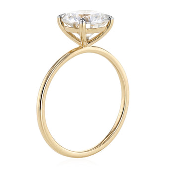 Luminesce Lab Grown 2 Carat Diamond Solitaire Ring in 9ct Yellow Gold