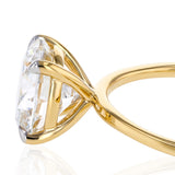 Luminesce Lab Grown 2 Carat Diamond Solitaire Ring in 9ct Yellow Gold