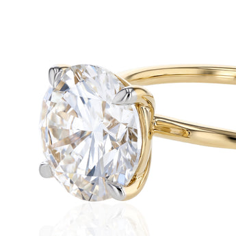 Luminesce Lab Grown 2 Carat Diamond Solitaire Ring in 9ct Yellow Gold