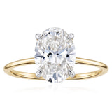 Luminesce Lab Grown 2 Carat Diamond Oval Solitaire in 9ct Yellow Gold
