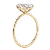 Luminesce Lab Grown 2 Carat Diamond Oval Solitaire in 9ct Yellow Gold