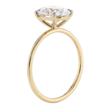 Luminesce Lab Grown 2 Carat Diamond Oval Solitaire in 9ct Yellow Gold
