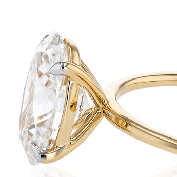 Luminesce Lab Grown 2 Carat Diamond Oval Solitaire in 9ct Yellow Gold
