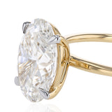 Luminesce Lab Grown 2 Carat Diamond Oval Solitaire in 9ct Yellow Gold