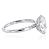 Luminesce Lab Grown 1.70 Carat Diamond Oval Solitaire in Sterling Silver