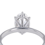 Luminesce Lab Grown 1.70 Carat Diamond Oval Solitaire in Sterling Silver