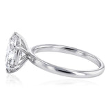 Luminesce Lab Grown 1.70 Carat Diamond Oval Solitaire in Sterling Silver