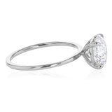 Lumiensce Lab Grown 2 Carat Diamond Solitaire Ring in 9ct White Gold