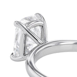 Luminesce Lab Grown 1.70 Carat Diamond Elongated Cushion Solitaire Ring in Sterling Silver