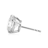 Luminesce Lab Grown 5 Carat Diamond Solitaire Stud Earrings in Sterling Silver