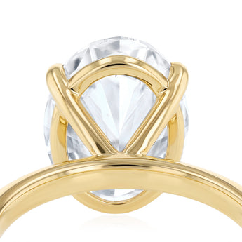 Luminesce Lab Grown 5 Carat Diamond Oval Solitaire in 9ct yellow Gold