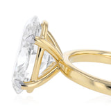 Luminesce Lab Grown 5 Carat Diamond Oval Solitaire in 9ct yellow Gold