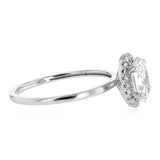 Luminesce Lab Grown 1.10 Carat Diamond Oval Ring in Sterling Silver