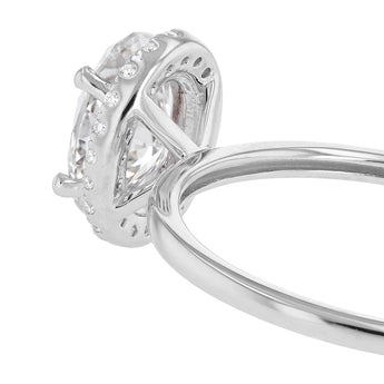 Luminesce Lab Grown 1.10 Carat Diamond Oval Ring in Sterling Silver
