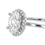 Luminesce Lab Grown 1.10 Carat Diamond Oval Ring in Sterling Silver