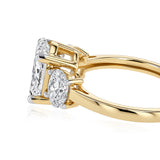 Luminesce Lab Grown 2.8 Carat Diamond Trilogy Ring in 9ct Yellow Gold