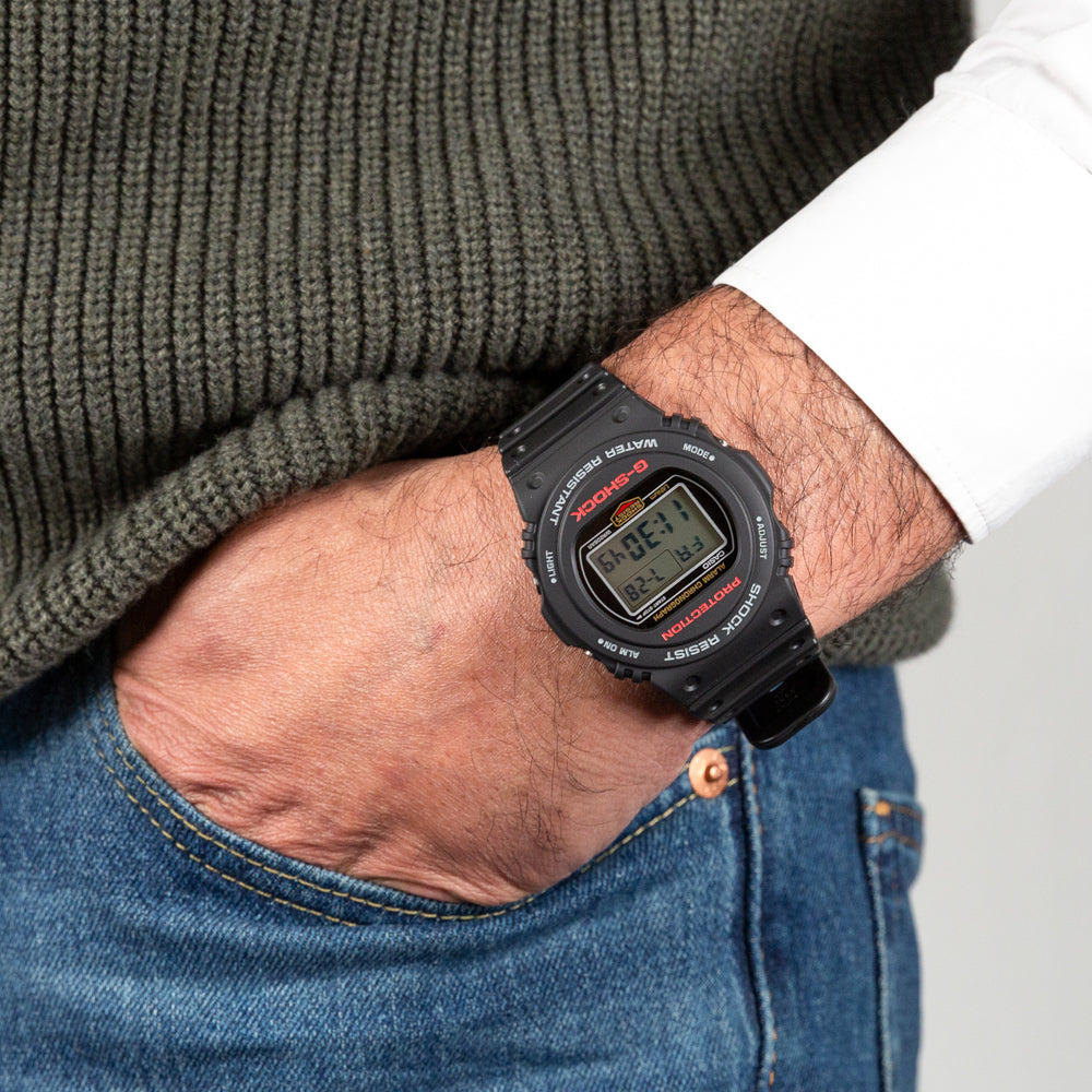 G-Shock Alarm DW5750E-1D 200M Black Watch
