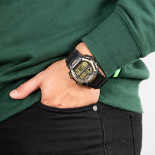 Load image into Gallery viewer, Casio AE1400WH-9A World Time Black Resin Digital Mens Watch