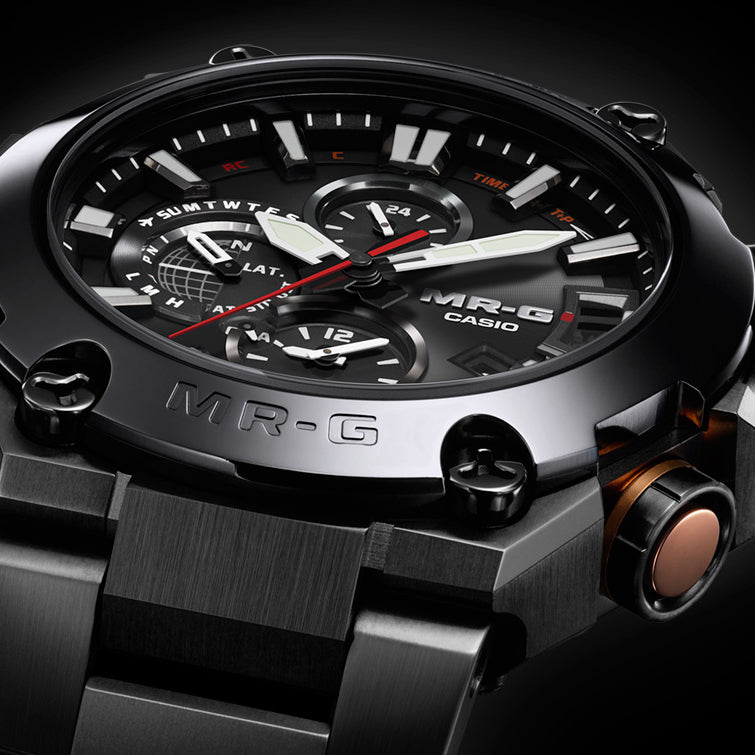 Casio G Shock Premium MRGG2000CB 1A MR G 3 Way Time Sync Black