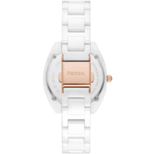Load image into Gallery viewer, Fossil CE1115 Gabby White Ceramic Womens Watch