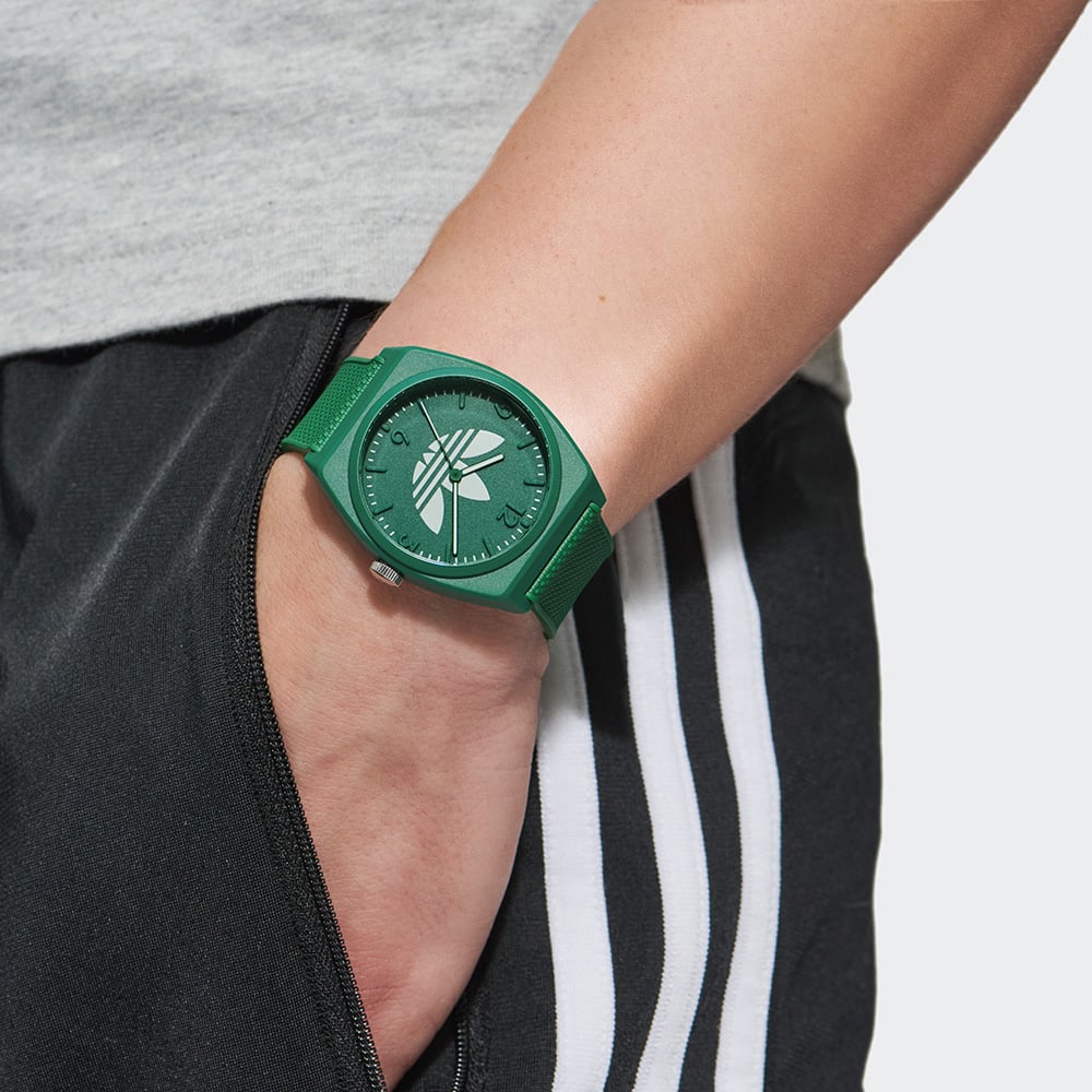 Adidas AOST23050 Project Two Green Resin Mens Watch