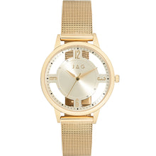Load image into Gallery viewer, Jag J2705A Gold Tone Mesh Womens Watch